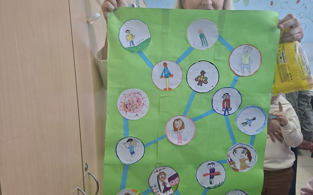 Данас смо промоцију наше школе започели посетом предшколаца из вртића „Плави чуперак“